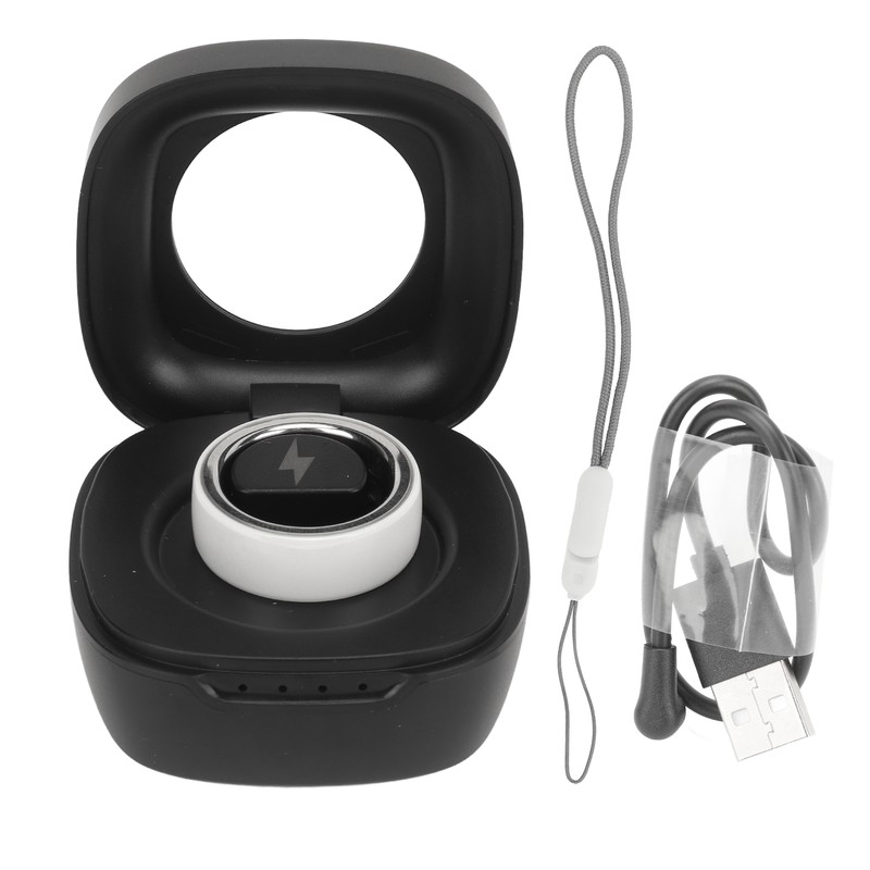 Smart Health Ring Stainless Steel Waterproof 23mah Lightweight Sleep Health