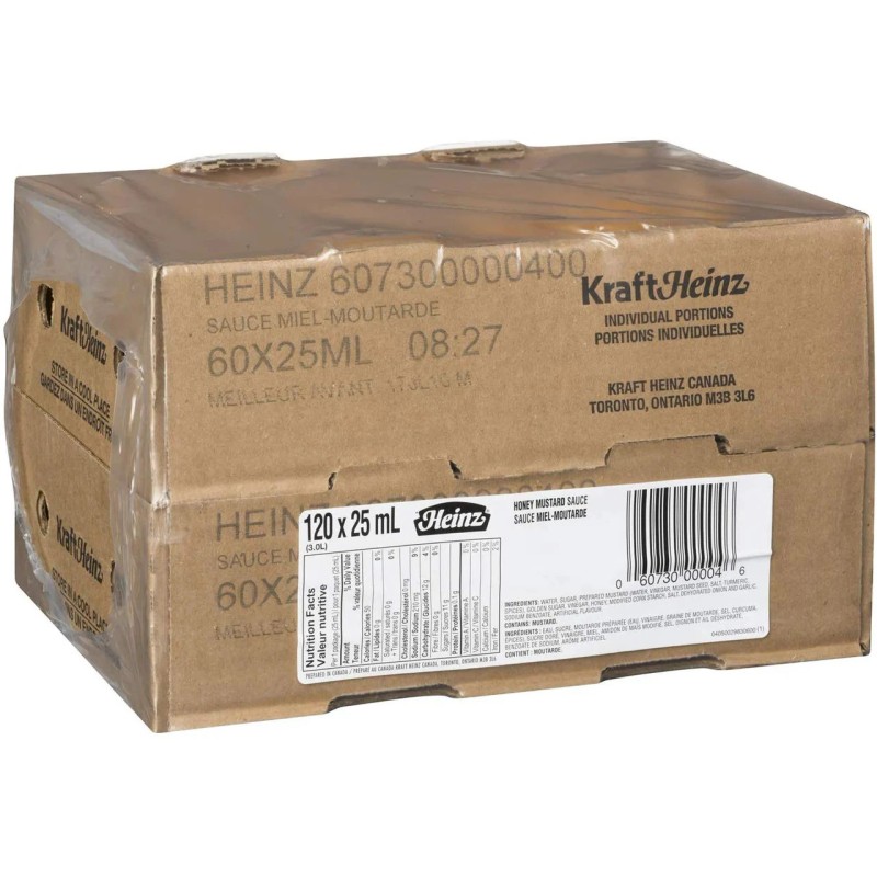 Heinz Honey Mustard, 25ml Cups, 120 Count {Imported from Canada}