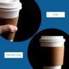 100 x 12oz /16oz Kraft Coffee Cup Sleeves Disposable Large