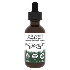 Host Defense MyCommunity Extract - 17 Species Blend Mushroom Supplement for Immune Support - Extract with Lion's Mane, Reishi. Chaga, Cordyceps, Turkey Tail & More - 4 fl oz (120 Servings)*