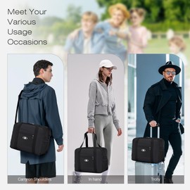 SPAHER Cabin Bag 40x30x20 Wizzair Tui Airways Foldable Travel Duffle Bag Carry-on Hand Luggage Small Under-seat Cabin Bag Lightweight Holdall Suitcase Handbag