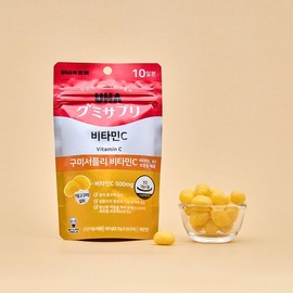 미카구토 구미서플리 비타민C 레몬맛 50g(2.5gx20구미) Mikaguto Gummy Supplement Vitamin C Lemon Flavor 50g (2.5g x 20 gummies)