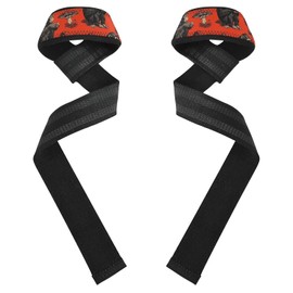 Lazy Carnivore - Correa de muñeca de elevación de chimpancé rojo de 26 pulgadas, correas antideslizantes para levantamiento de potencia, entrenamiento de fuerza, culturismo