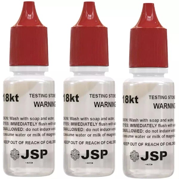 Jsp WAYTEST 3 PC 18K GOLD JEWELRY TESTING ACID SOLUTION