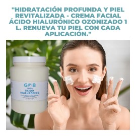 Gob crema facial ozonizada 1 kg | ácido hialurónico humectante todo tipo de piel