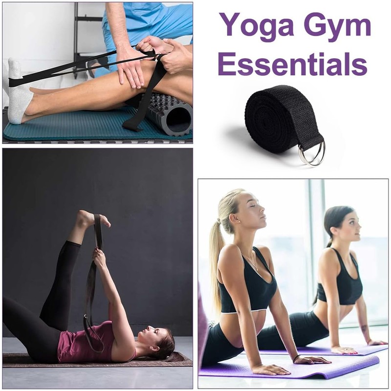 COYUN Yoga Strap, Yoga Strap, Stretching Yoga Band with D-Ring,
