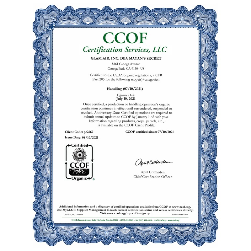 Mayan's Secret USDA Certified Organic Neem Oil Pure Cold Press,