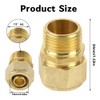 Screw Fitting Transition, 16 mm x 1/2 Male Thread, Clamping