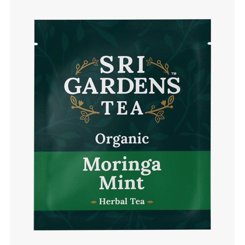 Sri Gardens Tea Moringa Mint Tea Bags, 20 count
