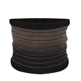 Rockjock mens neck warmer, scarf, hat, hood, snood - reversible-BEIGESTRIPE