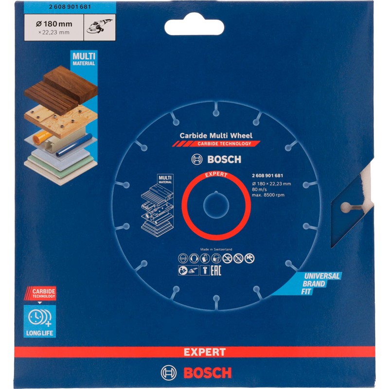 Bosch 1 x Expert Carbide Multi Wheel Cutting Discs for