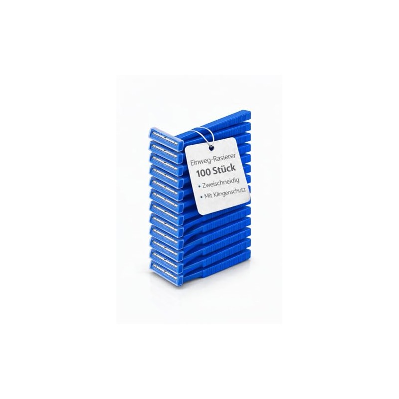 Pack of 100 Disposable Razors Double Edged Disposable Razors Men