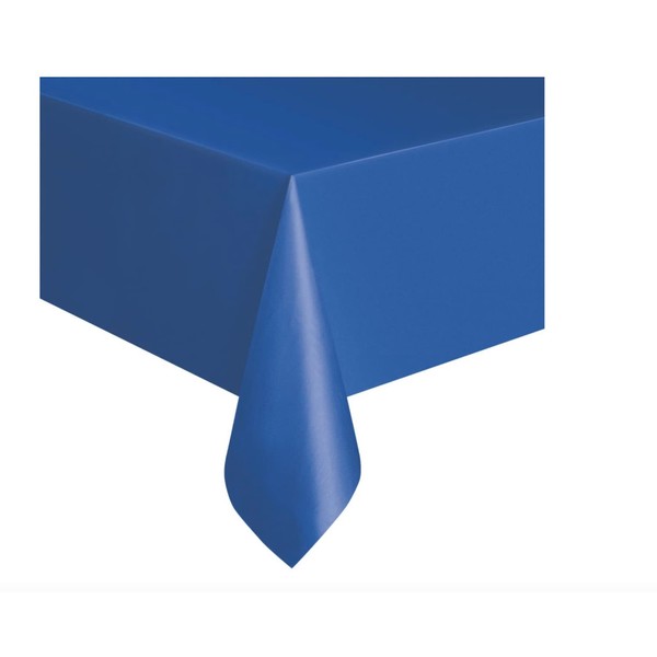 Unique Party 5085 - Royal Blue Plastic Tablecloth, 9ft x 4.5ft