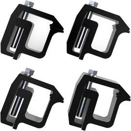 iFJF Mounting Clamps Truck Caps Camper Shell Clamps Replacement for Chevy Silverado Sierra Dodge Ram 1500 2500 3500 F150 F250 Titan Tundra 4 Pack Black