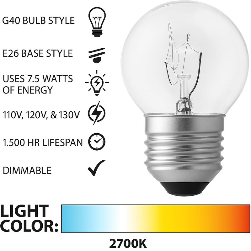 Mandala Crafts Low Wattage Light Bulbs for Signs and Indicators