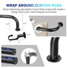 Energy Saving Wrap Around Black Out Return Adjustable Window Curtain