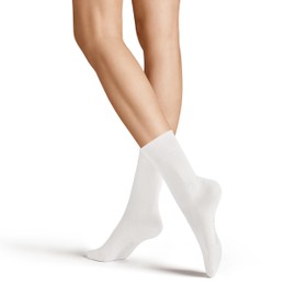 Hudson Women's 005120 RELAX COTTON SOCKE Calf Socks, White (White 0008), 6/8 (Manufacturer size: 39-42)