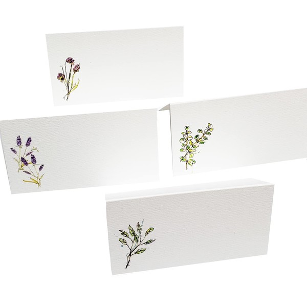 HERB Place Cards (4 Herbs) for Dinner Parties and Events.