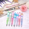 Beadthoven 5pcs Beadable Pens with 10pcs Refills, DIY Bead Pens