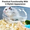Wallspet Hamster Bathtub, Sand Bath Container Transparent Hamster Bathroom with