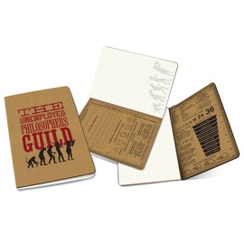 Unemployed Philosophers Guild Passport Sized Mini Notebook - for Jotting Notes Instead of Getting a Job - a Pocket Size Pad for Jotting Your Ideas on The Go