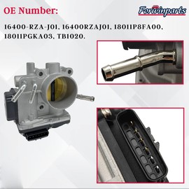 Forwinparts Throttle Body for 2007 Honda CRV 2008 Honda CRV 2009 Honda CRV 2.4L 16400RZAJ01 TB1020