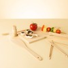 tuuli Kitchen Wooden BBQ Grill Tool Utensils Set (Chopping Board,