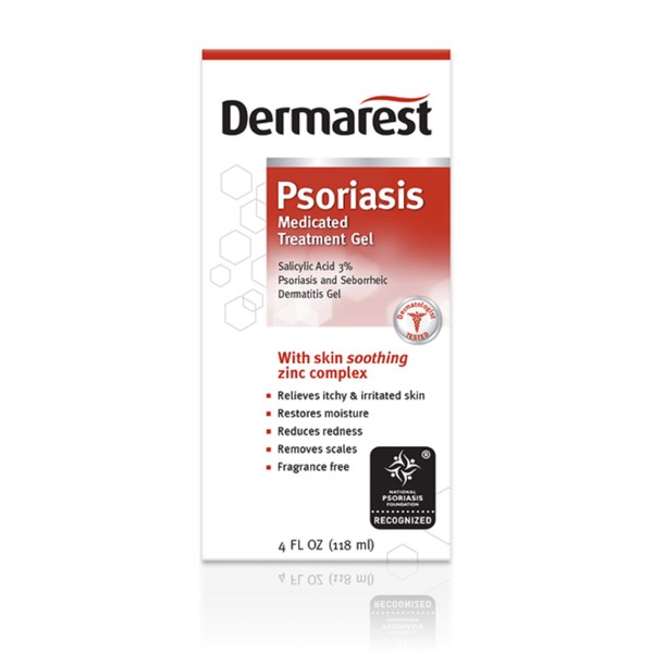 Dermarest Psoriasis Medicated Skin Treatment Gel - 4 oz, Pack of 5