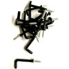 SISI UK Plastic Coated Square Dresser Hooks - Ceiling Hooks