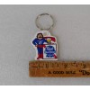 Pabst Blue Ribbon Cool Blue Man Key Ring Keychain 1980s