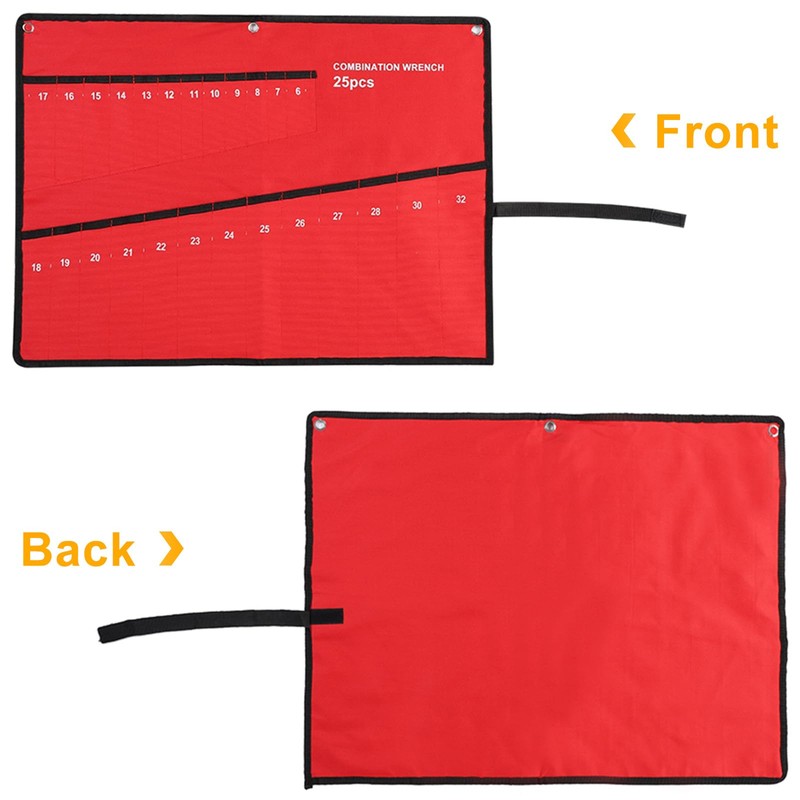 Wrench Roll, Tool Bags, Multi-Pocket Roll Up Tools Storage Bag