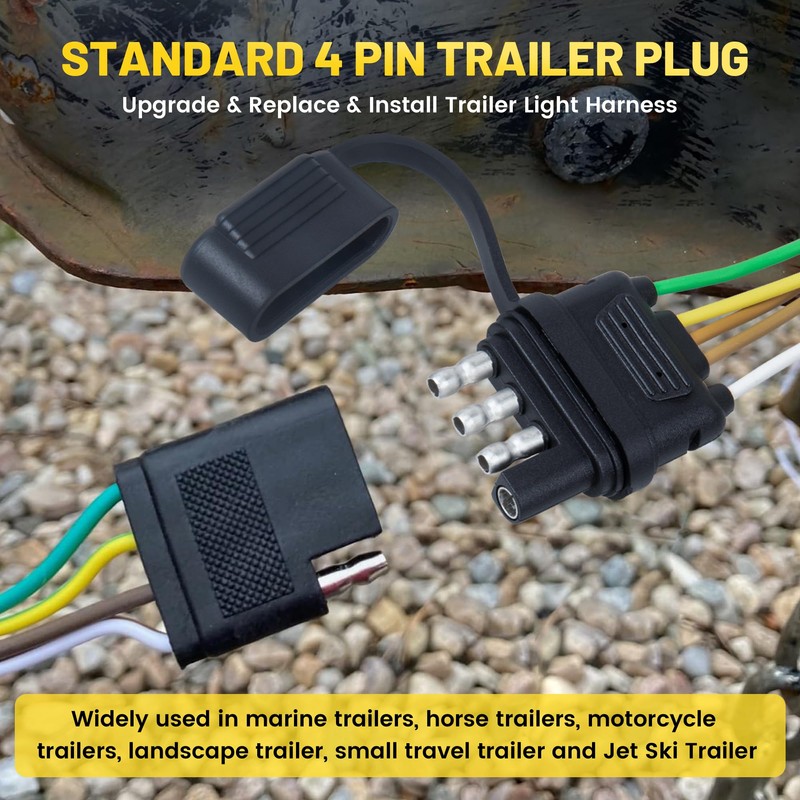 Oyviny 4 Pin 5 Wire Trailer Wiring Harness - 50FT