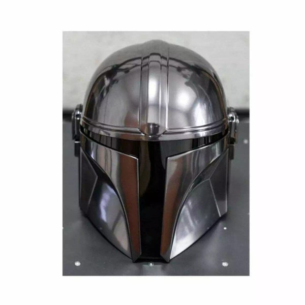 Handmade LARP Steel Mandalorian Helmet With Liner and Chin Strap
