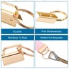 100 PCS Key Fob Hardware, 1 Inch Keychain Hardware with