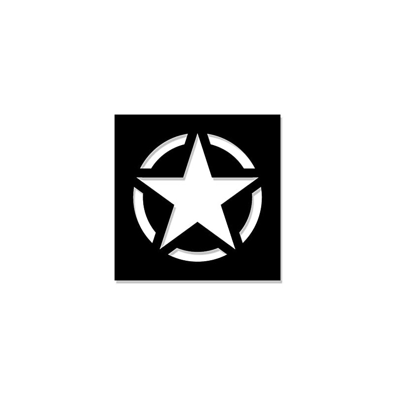Paint Stencil Sticker Allied Star Stencil Stencil WW2 45 x