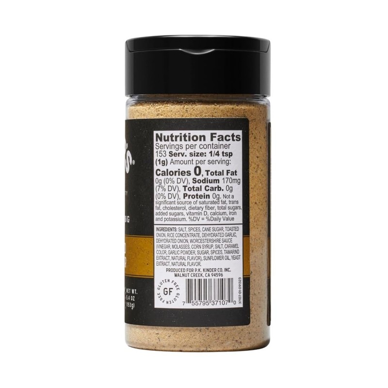 KINDER'S Caramelized Onion Burger Seasoning Blend, 5.4 oz, Elevates Burgers