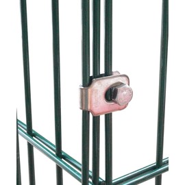 Pack of 12 Corner Connectors Clamp for Gabions, Fence, Double Rod Mats, Composter