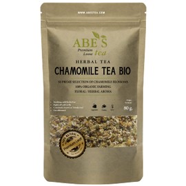 Abe's Tea | Herbal Tea | Premium Whole Loose Leaf Tea | Camomile Tea - | Flavour: Chamomile Tea | 80 Grams | Wonder Tea | 100% Natural Leaves from Germany