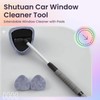 Shutuan Car Windshield Cleaning Tool, Car Window Cleaner with 2 Washable