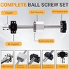 ANWOK Anti-Backlash Ball Screw SFU1605-1550mm with BallScrew Nut+Nut Housing +
