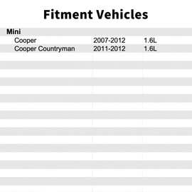 11657566324 Air Diverter Bypass Valve Compatible with Mini Cooper 2007 2008 2009 2010 2011 2012 1.6L,Cooper Countryman 2011-2012 1.6L.Catalytic Converter Pressure Feedback Sensor
