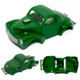 Model Motoring 3pc 1999 MODEL MOTORING WILLYS COUPE STADIUM RACER Slot Car BODY Green+Leaf+Lim