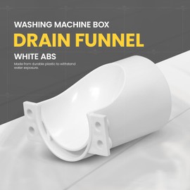 Highcraft Condensate Drain Funnel Attachment for Highcraft Compact and Center Outlet Washing Machine Outlet Box, Clip-On Dual drainage Funnel