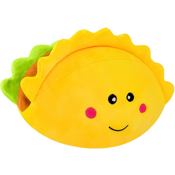 CatchStar Taco Plush Toy Soft Plush Taco Toys for Baby Kids Adults Funny Cute Taco Pillow Baby Infant Toy Boys Girls Birthday Sofa Living Room Bedroom Decoration