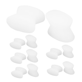 PACKOVE 12Pcs Ergonomic Toe Separators for Overlapping Toes Reusable Foot Care Tools for Bunion Relief and Pedicures Comfortable and Practical Design