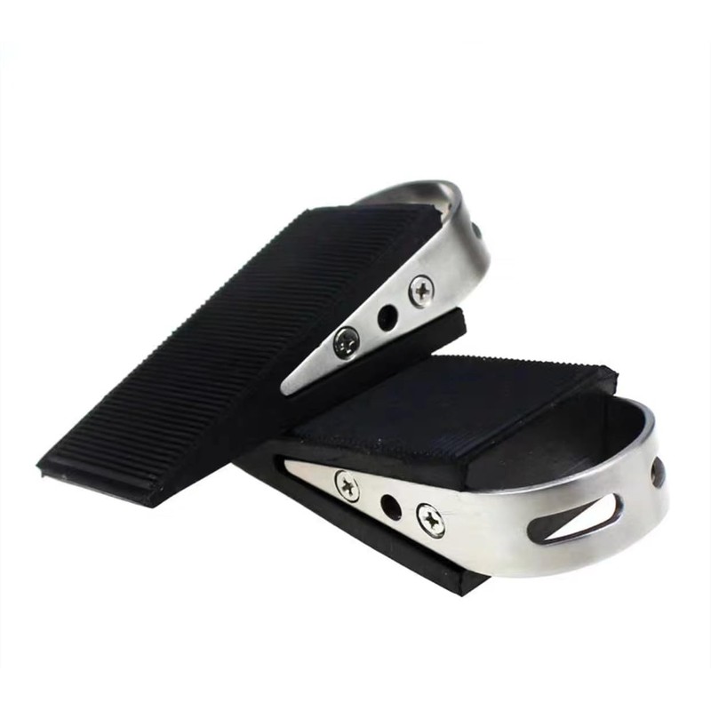 Nomel 2 Pack Heavy Duty Door Stop Wedge, Stainless Steel