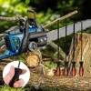 Tenbrachian 4 Pcs Chainsaw Files, Chainsaw Sharpener File, Professional Round