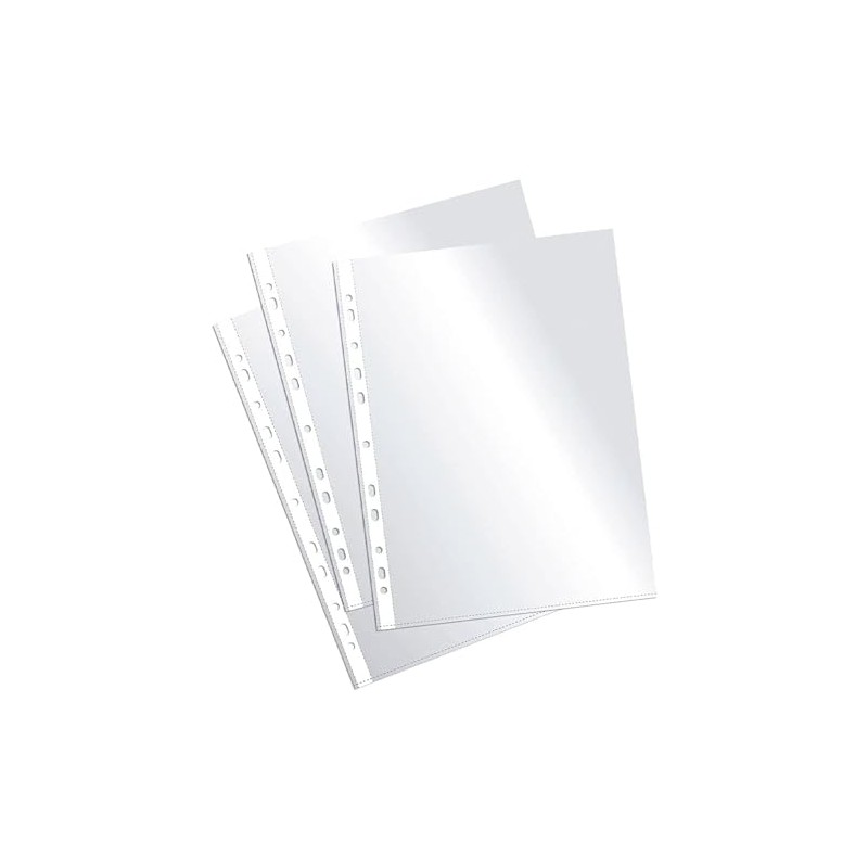 Plus Office 180274 Pack of 100 A4 60-Micron Polypropylene Sleeves