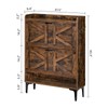 MAHANCRIS Shoe Storage Cabinet, Shoe Organizer with 2 Flip Drawers,