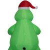 Christmas Inflatable Green Oogie Boogie Holding Monster Wreath 5 Foot